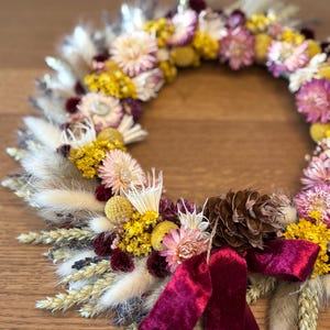 Dried flower crown