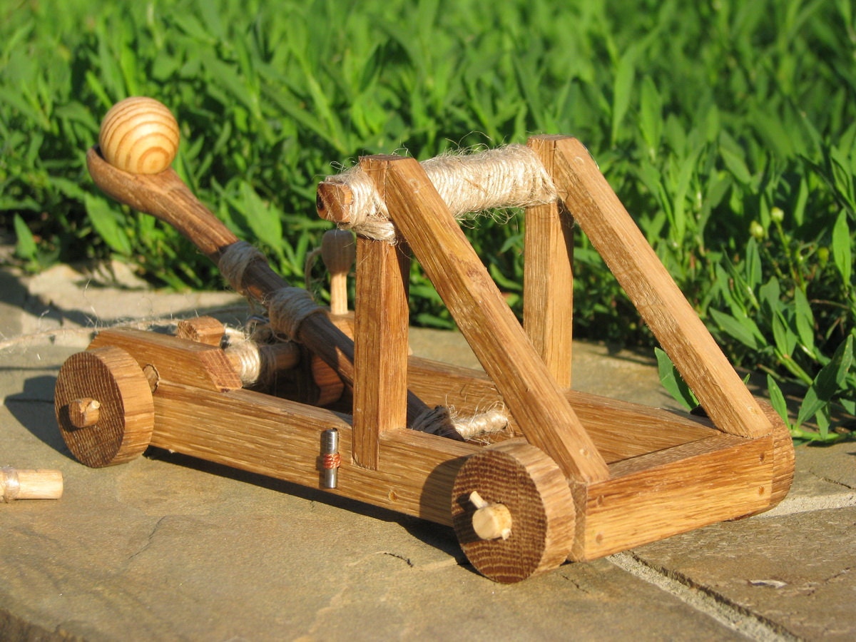 Medieval Catapult / Wooden Toy Etsy