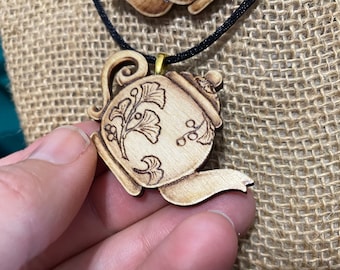 Pendant - Charming Teapot 4 (RIGHT facing)