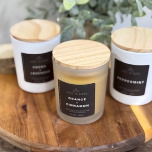 Handpoured Beeswax Candles: Naturally scented with essential oils, Lightly Scented, All Natural, Cotton Wick, Non-Toxic, Clean Burning