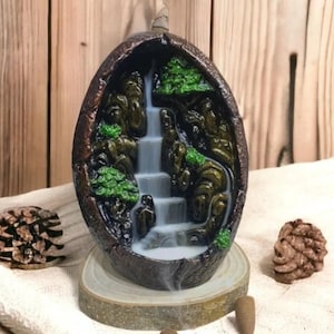 Personalized Backflow Incense Burner, Backflow Incense Holder,  Incense Cones, Backflow Water Fall Incense Holder, Incense Cone Holder