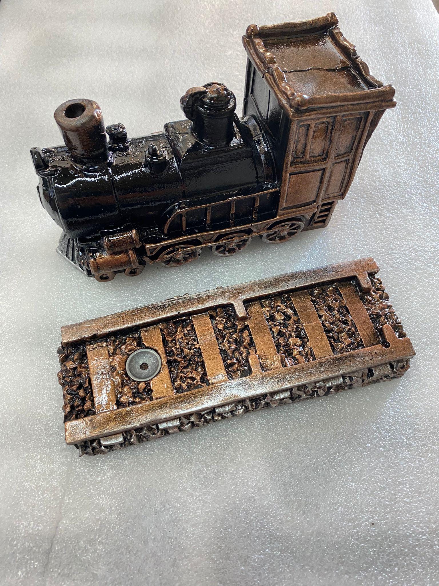 ヴィンテージ列車香炉：蒸気機関車の装飾 - Etsy 日本
