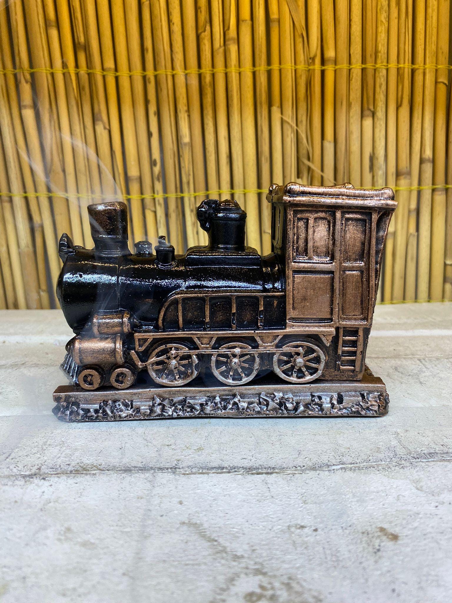 ヴィンテージ列車香炉：蒸気機関車の装飾 - Etsy 日本