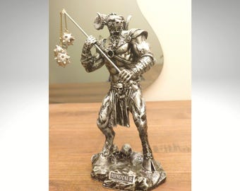 11" Minotaur Statue: Polyester Marble Dust Sculpture