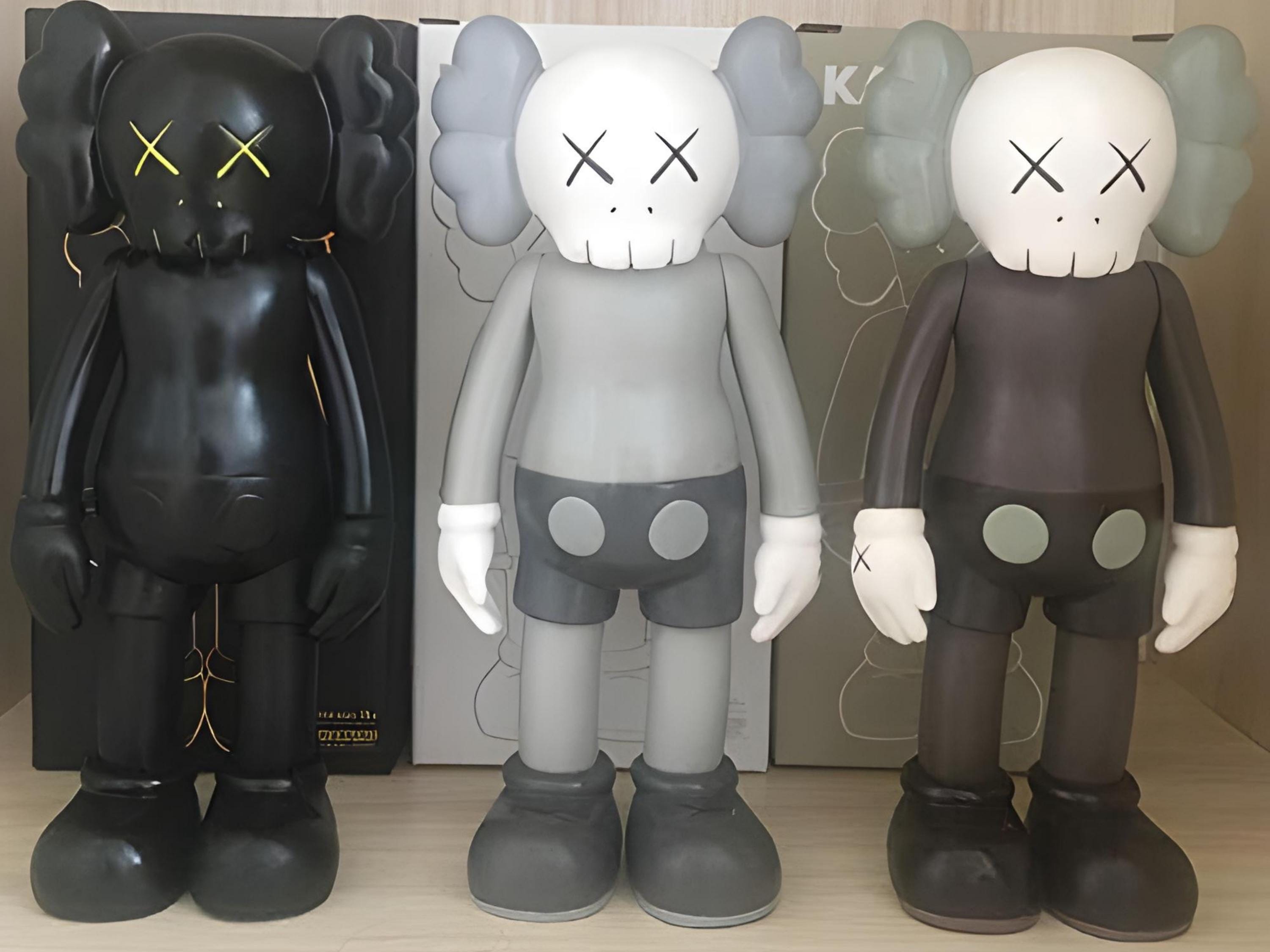 Hand-painted KAWS Companion Sculpture: Pop Art Home Decor (10.2 In