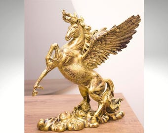 Pegasus Statue: Griechische Mythologie Geflügelte Pferdeskulptur (28 cm)