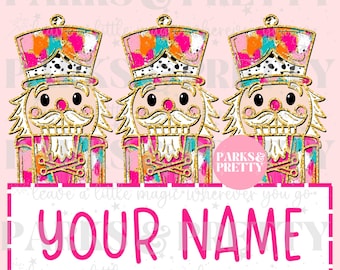 custom name nutcracker png | Christmas png | nutcracker | girly png