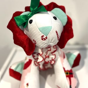 Keepsake Lion: Custom Stuffed Animal Made from Baby Clothes