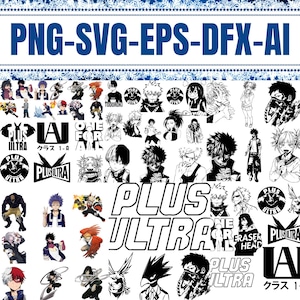 50+Trendy Anime Clipart Bundle Manga Vektorkunst & digitale Aufkleber | Sofortdownload | Entzückende Illustrationen für Kreative Projekte Basteln