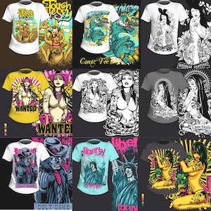 15 Premium T-Shirt Bundle Vector | High-Quality Vector Designs | Perfect for Custom Apparel | Instant Download | Commercial Use