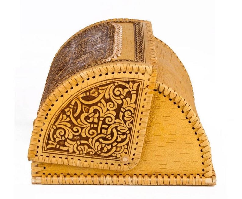 Picture of Handmade Birch Bark Wooden Bread Box - Etsy