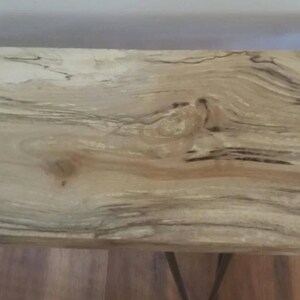 Maple Console Table With Steel Hairpin Legs. Sofa Table, Entry Table - Etsy