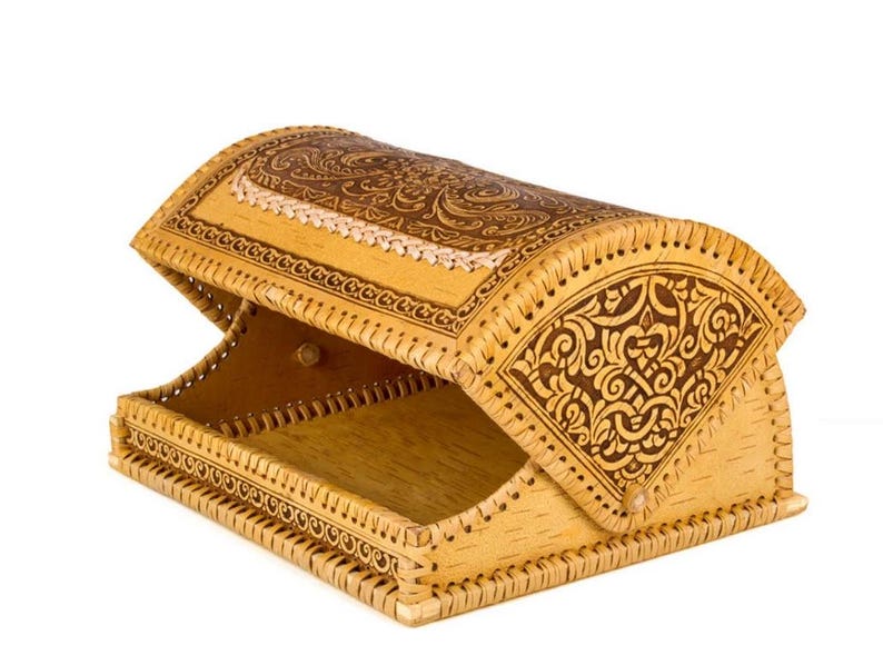 ArtgalleryNC Birch Bark Bread Box - Thumbnail 2