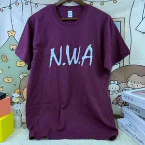 Camisetas de estilo veraniego NWA N.W.A. para hombre, de algodón, de manga corta, con estampado de letras, para hombre, camisetas de moda para hombre, estilo hip hop y rap callejero