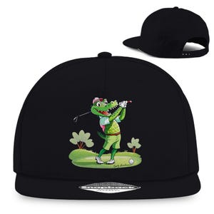 Golfing Crocodile - Snapback Rapper Cap