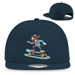 Skateboarding Dog - Snapback Rapper Cap