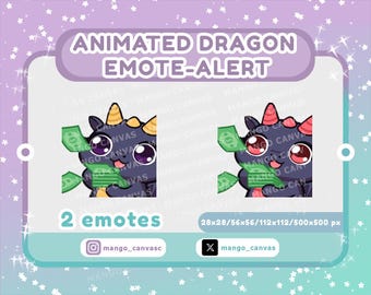 Animated Black Dragon Emote-Alert / Money Emote-Alert