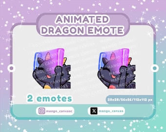 Animated Black Dragon Emote / Light Stick Emote