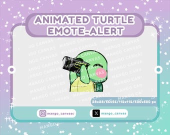 Animated Turtle Emote-Alert / Drink Emote-Alert