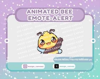 Animated Bee Emote-Alert / Waving Emote-Alert