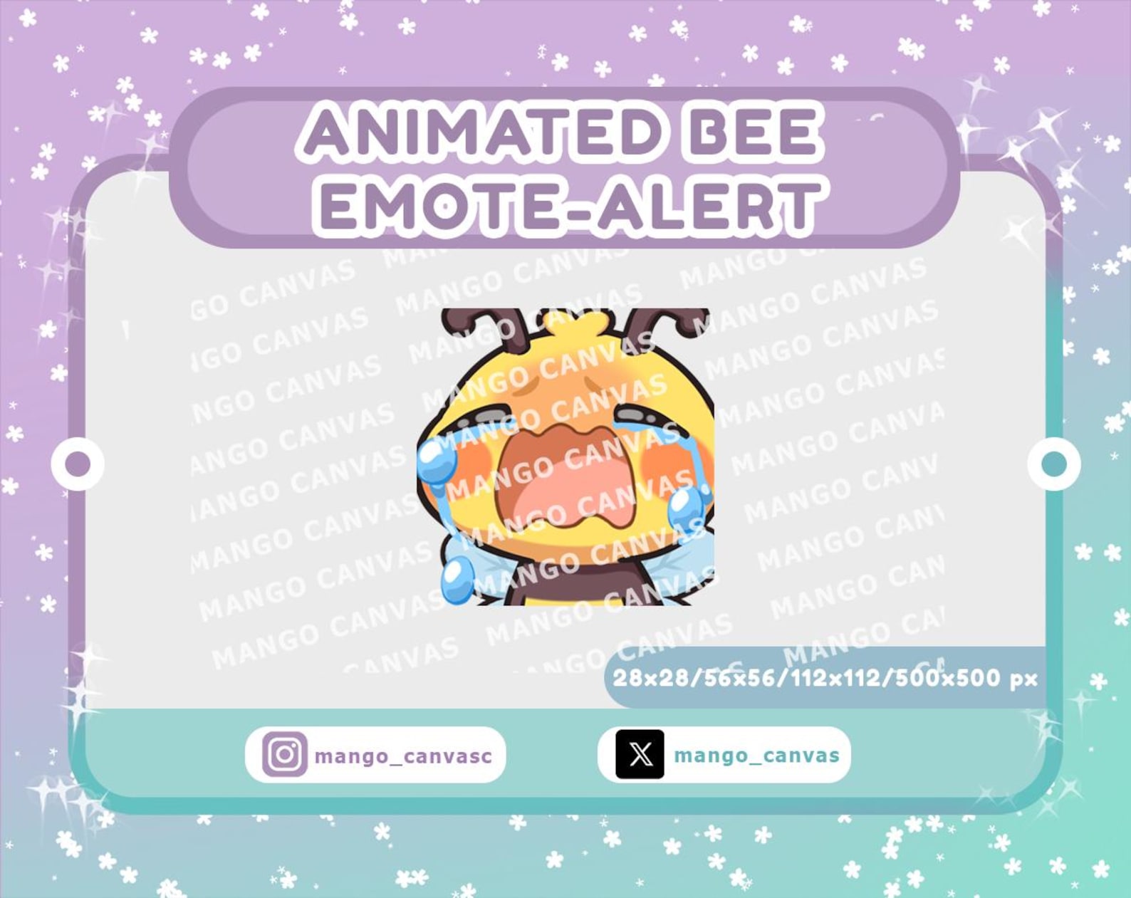 Animierte Biene Emote Alarm / Cry Emote Alarm - Etsy.de