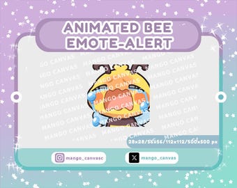 Animated Bee Emote-Alert / Cry Emote-Alert