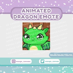 Animated Green Dragon Emote / Leave Emote