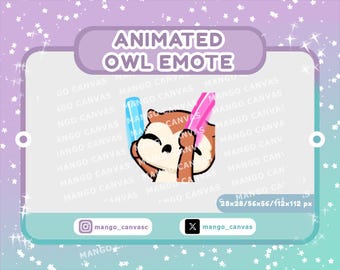 Animated Owl Emote / Light Stick Emote