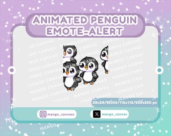 Animated Penguin Emote-Alert / Raid Emote-Alert