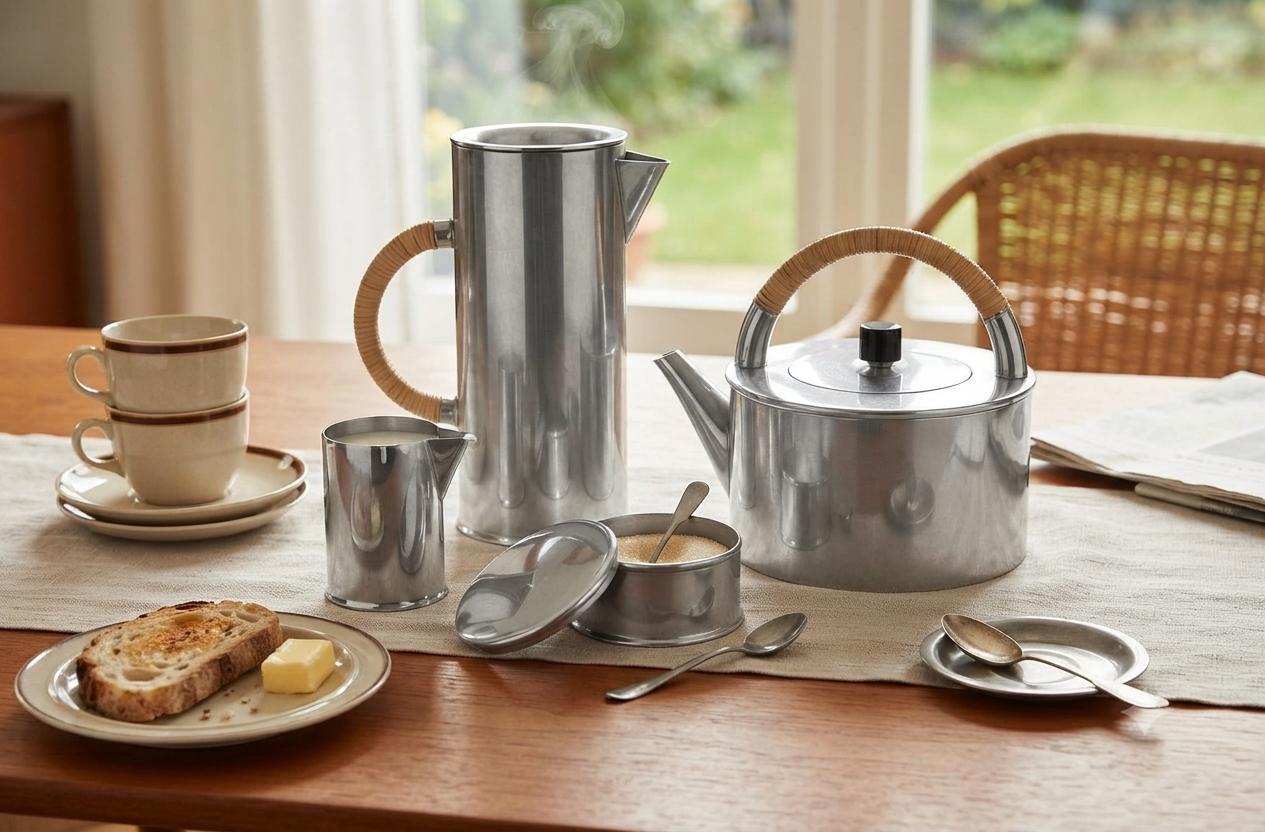 Royal Selangor Pewter Tea & Coffee Set – Designed by Erik