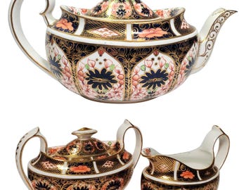 Royal Crown Derby Teeservice: Antikes Set von 1128 Old Imari aus dem Jahr 1920