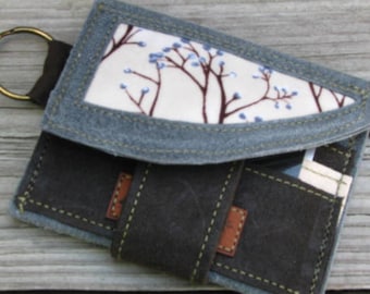 Vegan Minimalist Wallet, Eco-friendly TREE Wallet, Ultra Suede, Wedding Bridesmaid Gifts, Business Gifts