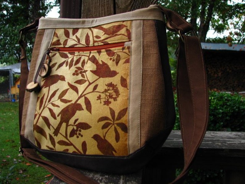 Vegan Purse Eco-friendly Shoulder Bag Cell Phone Bag Unique Crossbody Bag Unique Bird Purse