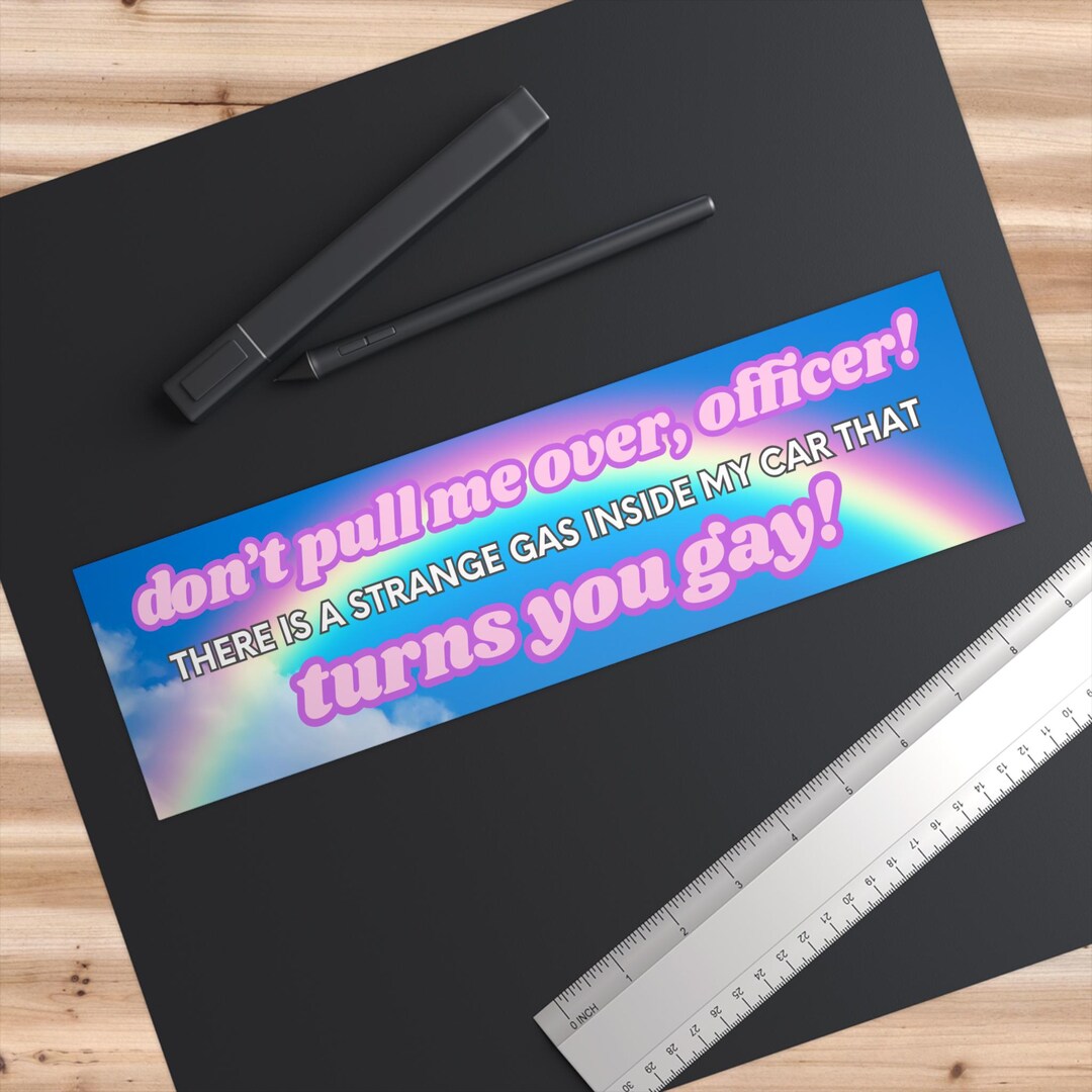 Don't Pull Me Over Officer Bumper Sticker - Etsy