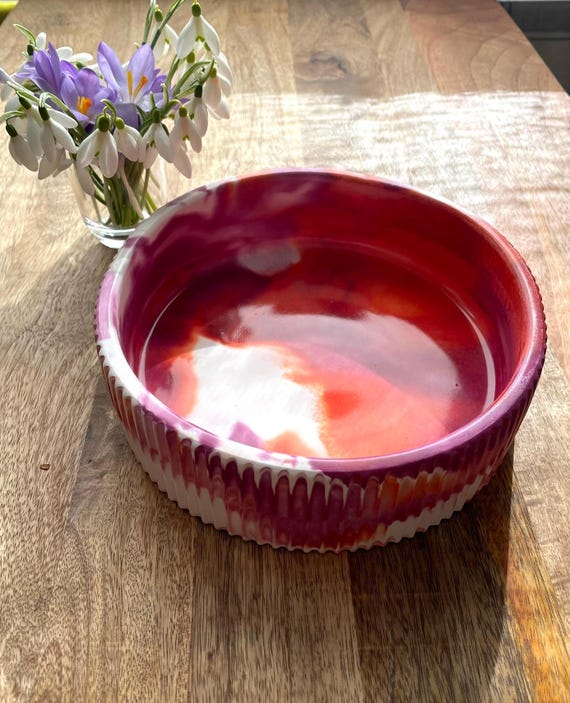Schale | Keramik Schüssel | Keraflott | Dekoration | Schale groß | Obstschale | Schüssel | Aufbewahrung | Deko Schale | Bowl| laludekor