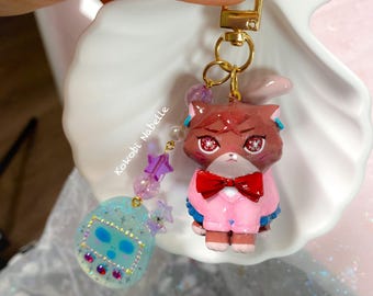 Keychain of Dandadan Momo| Dandadan | Figure | cute keychain | Clay keychain | kawaii decor | Desk figure | Dandadan Keychain