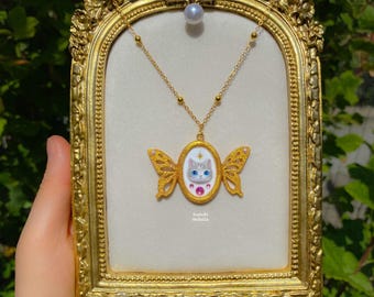 Koko Kitten Necklace | Handmade | Cat Jewelry | Harajuku | Kawaii | Soft gothic Jewelry