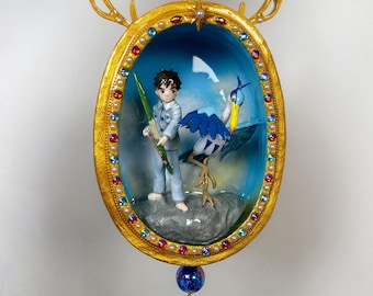 君たちはどう生きるか | The boy and the heron | Suncatcher | ghibli art | ghibli decor |wall decor | studio ghibli