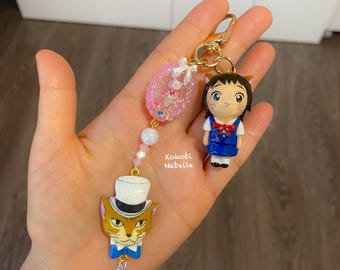 The Cat Returns | Handmade Keychain | Studio Ghibli | Clayart | Ghibli Clay | Clay Keychain |Ghibli art |Le retour du chat