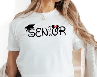 Next Level Crop Top Disney Senior 2026 Shirt,Mickey Minnie Graduation Shirt,Gift For Graduation,Graduation 2026 Shirt,Graduation Party Shirt