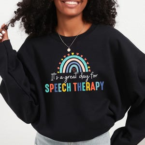 Speech Therapy Sweatshirt, Speech Therapist Sweater, Speech Therapy Gifts for Graduation Speech Therapy Squad Tee for Women