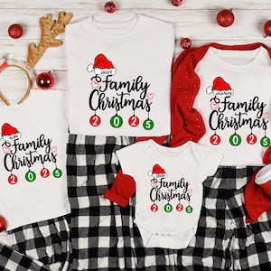 Custom Family Christmas 2025 Shirt, Funny Family Christmas Tshirt, 2025 Tee,Family Christmas Santa Tee,Custom Family Matching