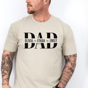 Benutzerdefinierte Papa Shirt mit Namen, Papa T-Shirt, personalisierte Papa Shirt, Vatertag Shirt, neuer Papa Shirt, Daddy Shirt, Geburtstagsgeschenk Papa Tee