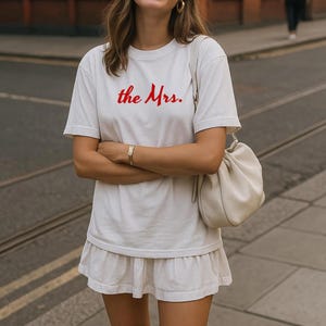 The MRS T-Shirt, Custom Bride Sweatshirt, Wedding Gift for Her, Newlywed Shirt,Bridal Shower Gift,Honeymoon Top,Bachelorette Party Tee,Wifey