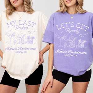 Comfort Colors® Nashville Bachelorette Shirts - Custom Last Rodeo Tshirt - Western Bridal Party - Cowgirl Bach - Country Bachelorette Party