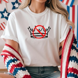 No Kings In America Shirt, No Kings Day T-Shirt, Anti Trump Shirt, June 15 Shirt Gift, Protest Shirt, Patriotic Shirt, Political Tee