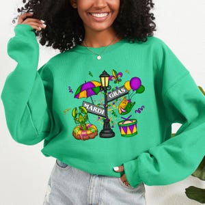 Mardi Gras Sweatshirt, Mardi Gras Shirt, Mardi Gras Festival Shirt, Mardi Gras Celebration Shirt, New Orleans Carnival Tshirt, Saints Shirt