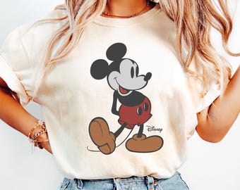 Camiseta Mickey Disney Comfort Colors®, camiseta de Mickey Mouse, camiseta clásica de Mickey, camiseta Magic Kingdom, sudadera Disney Lover, estilo retro Mickey