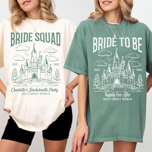 Comfort Colors  Custom Disney Bachelorette Party Shirt, Bride Crew Tee, Minnie Bride Shirt, Team Bride Shirt, Magic Kingdom Shirt
