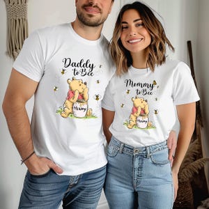 Koszulka ciążowa dla mamy i taty, Kubuś Puchatek, koszulka dla przyszłej mamy, koszulka dla taty, koszulka Disney Mama, sweter dla mamy i taty